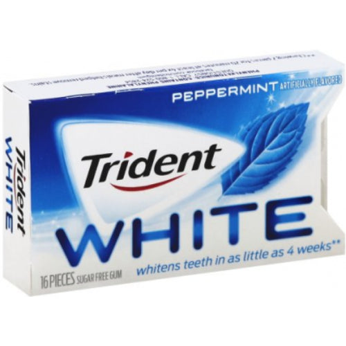 Trident Gum 16pc White Peppermint
