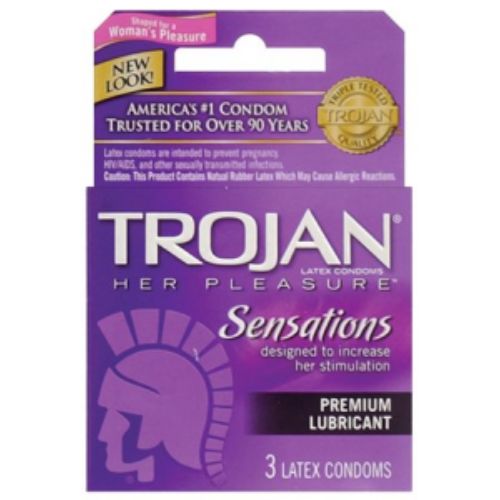 Trojan Condoms Sensations Premium Lubricated — 3.00 CT