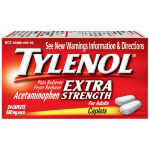 Tylenol Caplets — 24.00 CT