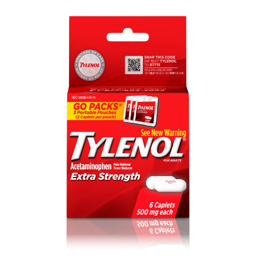 Tylenol Caplets 3x2 — 6.00 CT