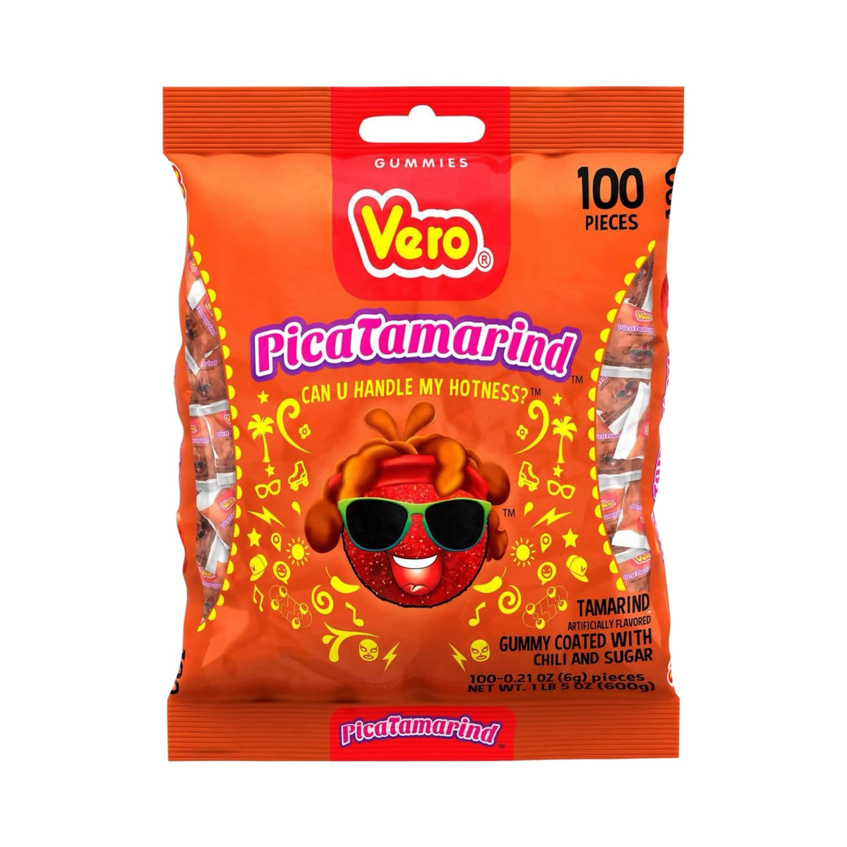 Vero Pica Gomas Tamarindo — 100 piezas