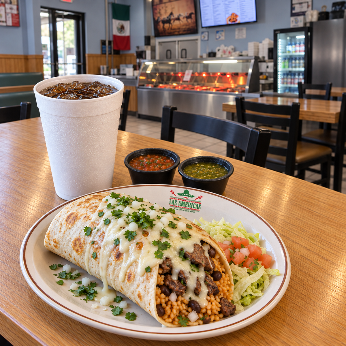 Combo de burrito — imagen ilustrativa creada con IA