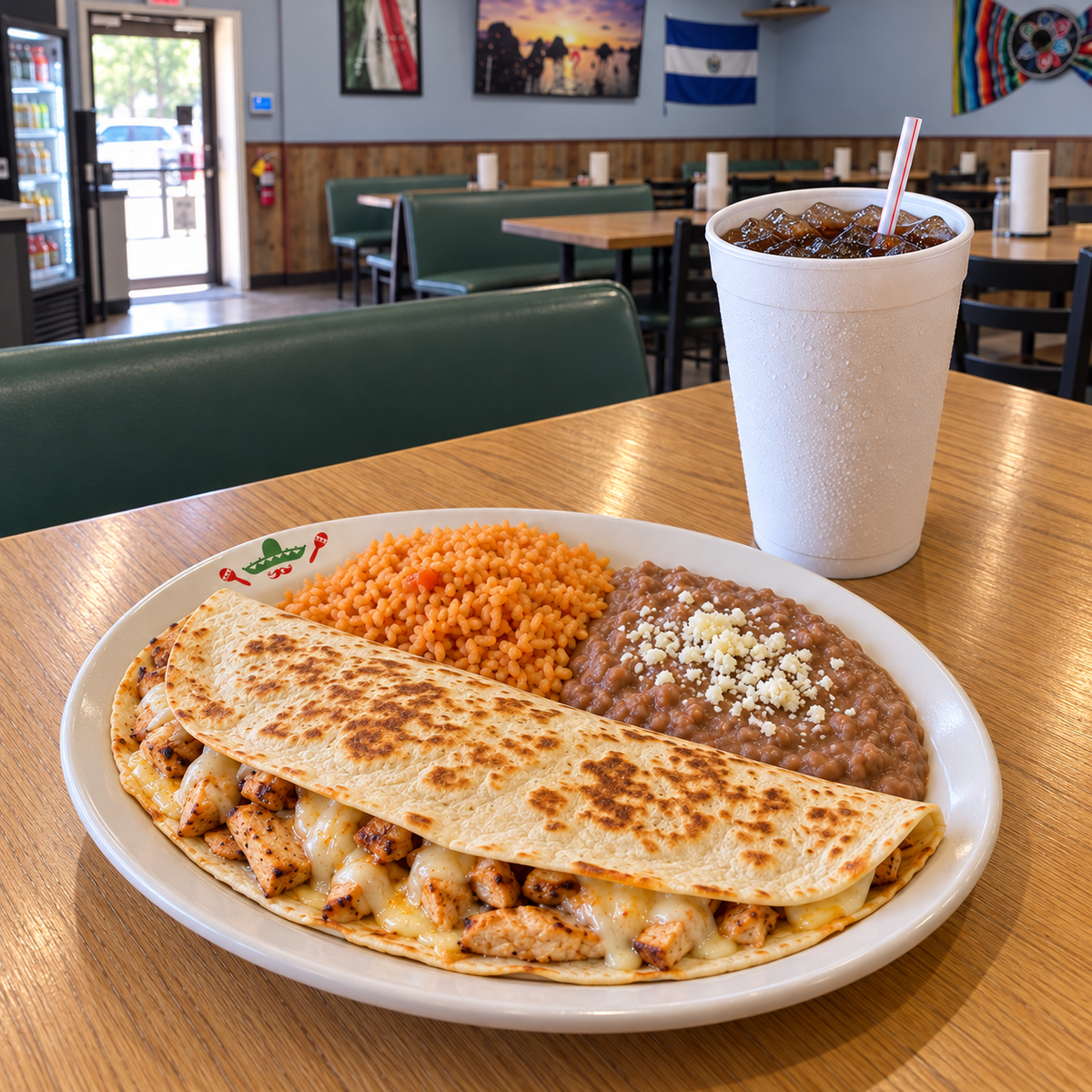 Combo de quesadilla — imagen ilustrativa creada con IA