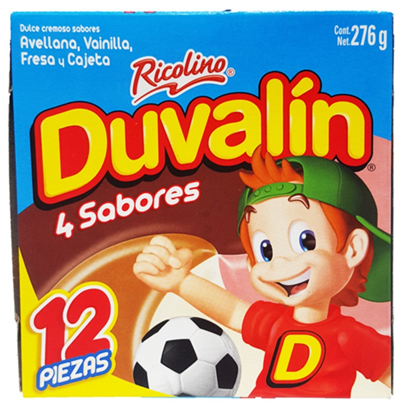 Ricolino Duvalín cuatro sabores — 12 piezas / 276 g