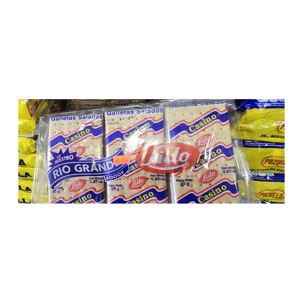 Río Grande Lido Casino Galletas Saladas — 1 paquete (referencia provisional)