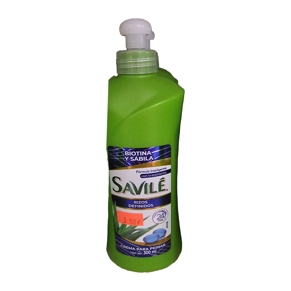 Savilé Crema para Peinar Rizos Definidos Biotina y Sábila — 300 mL