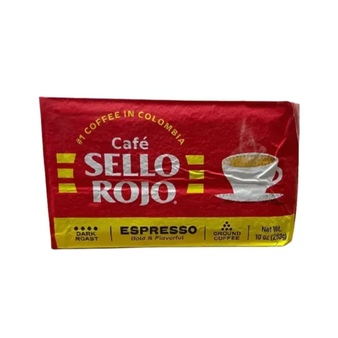Sello Rojo café molido espresso colombiano — 10 oz