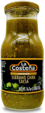 La Costeña Salsa gourmet de chile serrano — 16.7 oz