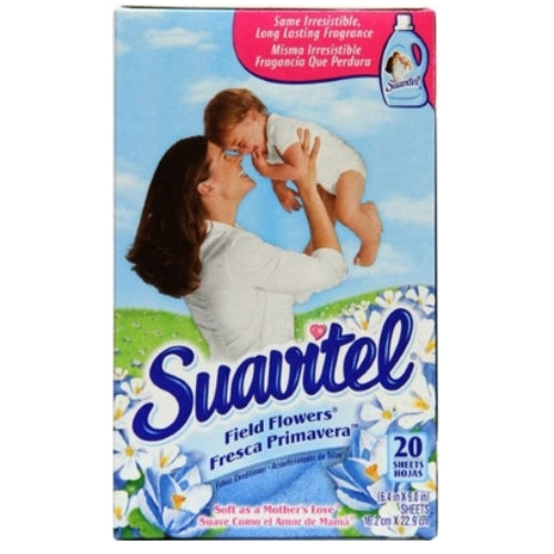 Suavitel Hojas para secadora Field Flowers — 20 unidades