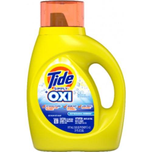 Tide Simply + Oxi Detergente líquido — 31 fl oz
