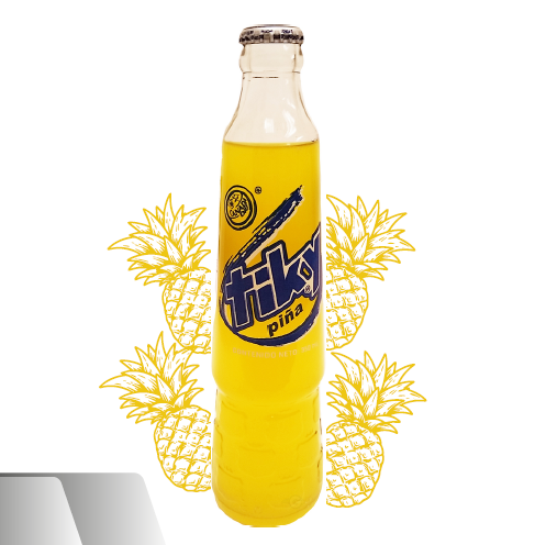 Tiky refresco de pina vidrio 350 ml