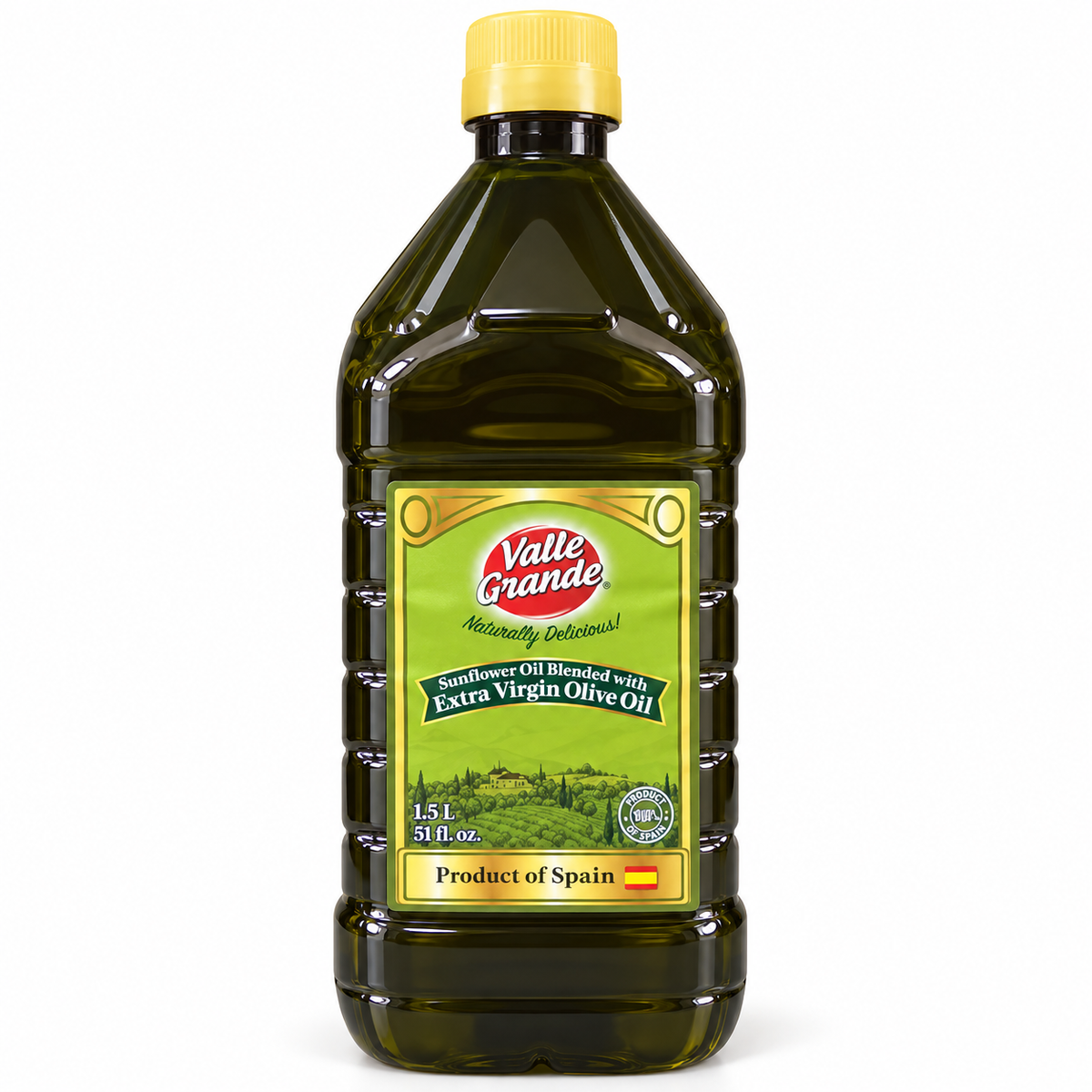 Valle Grande Sunflower Oil & Extra Virgin Olive Oil – 1.5 L (51 fl oz)