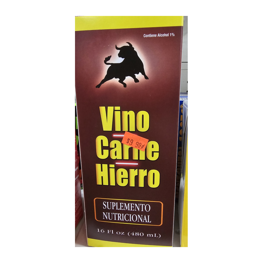 Vino Carne Hierro Suplemento Nutricional — 480 mL