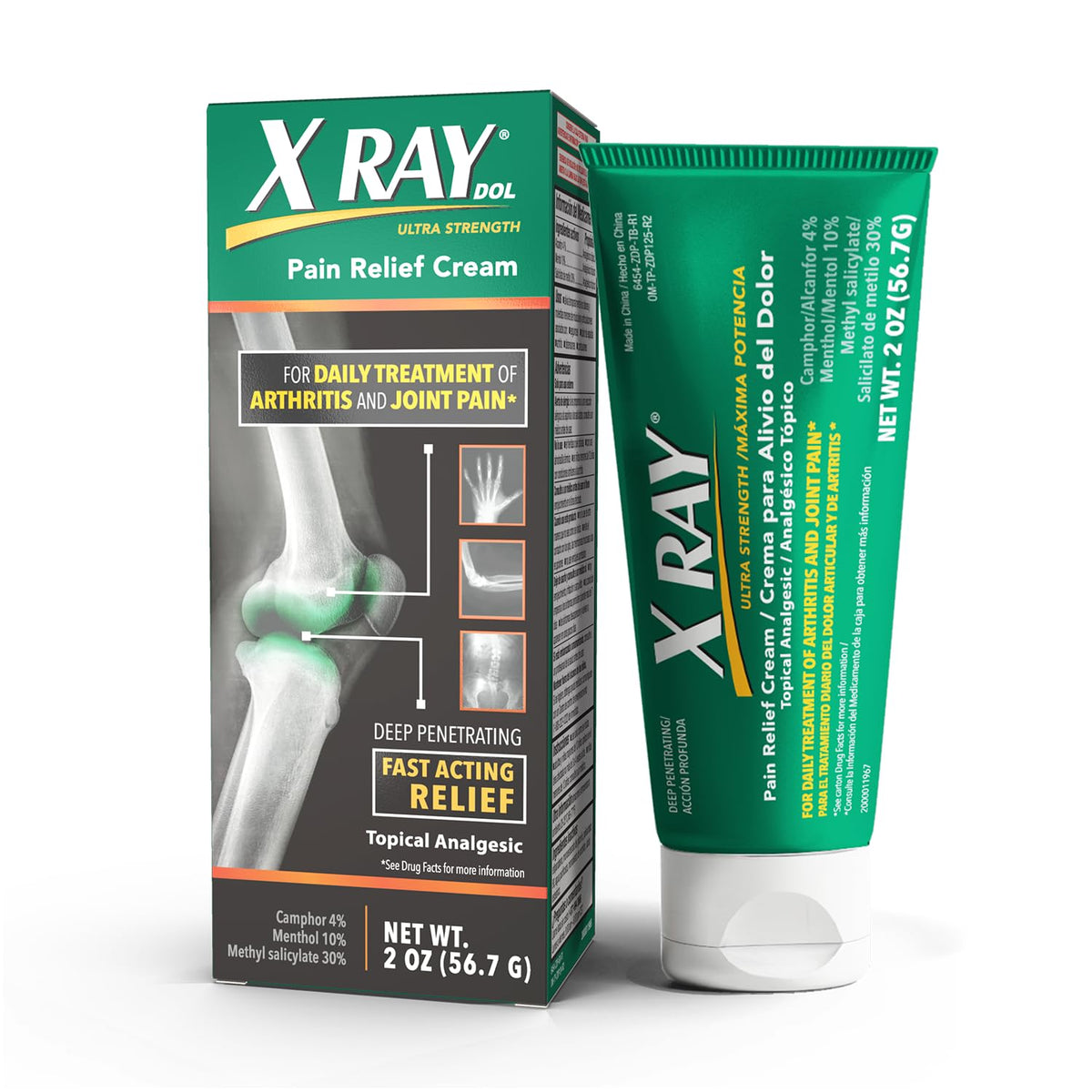X Ray Dol arthritis joint pain relief cream 2 oz
